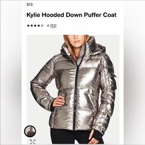 S13 Kylie hooded down puffer coat
